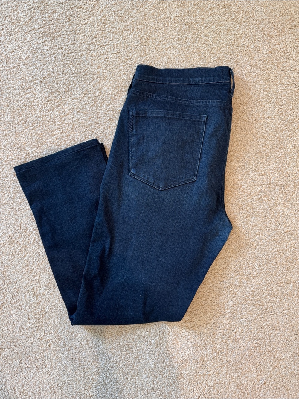PAIGE FEDERAL Dark Blue Slim Straight Jeans